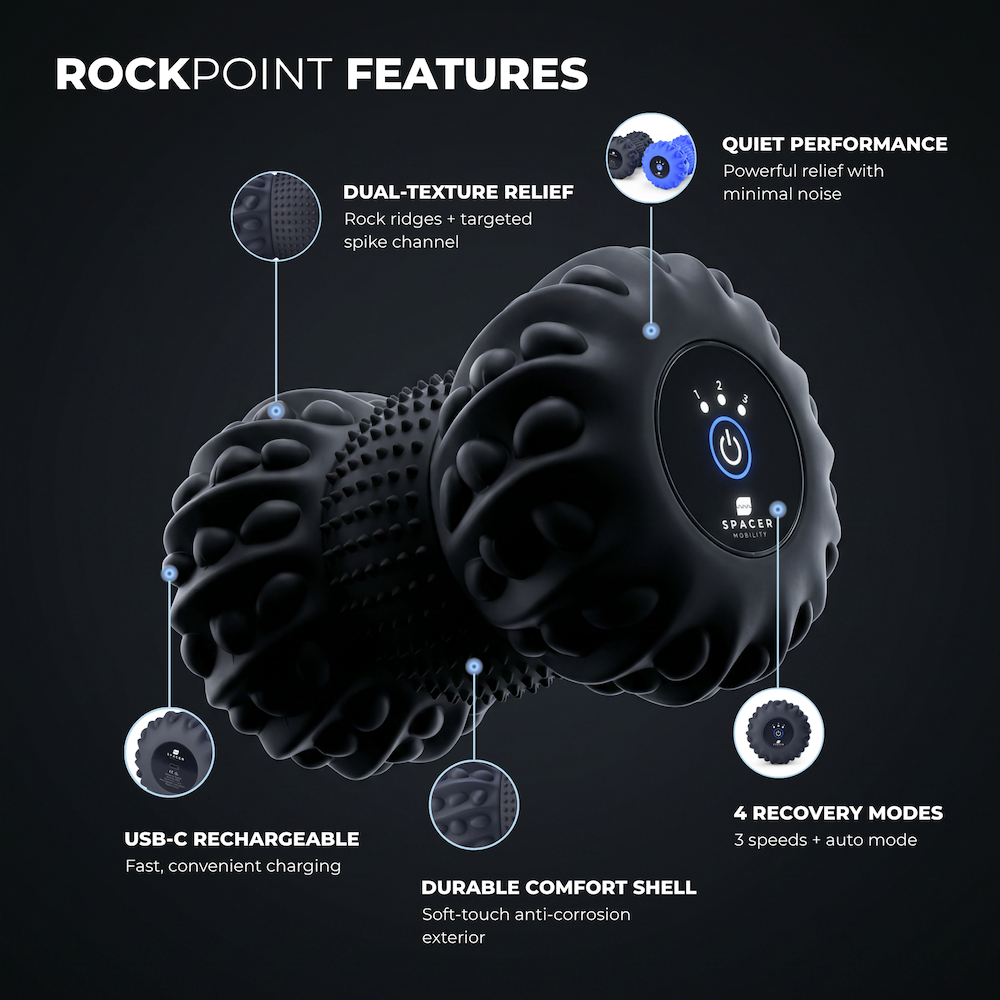 Rockpoint Roller - Dual Texture Vibrating Massage (US & CA only)